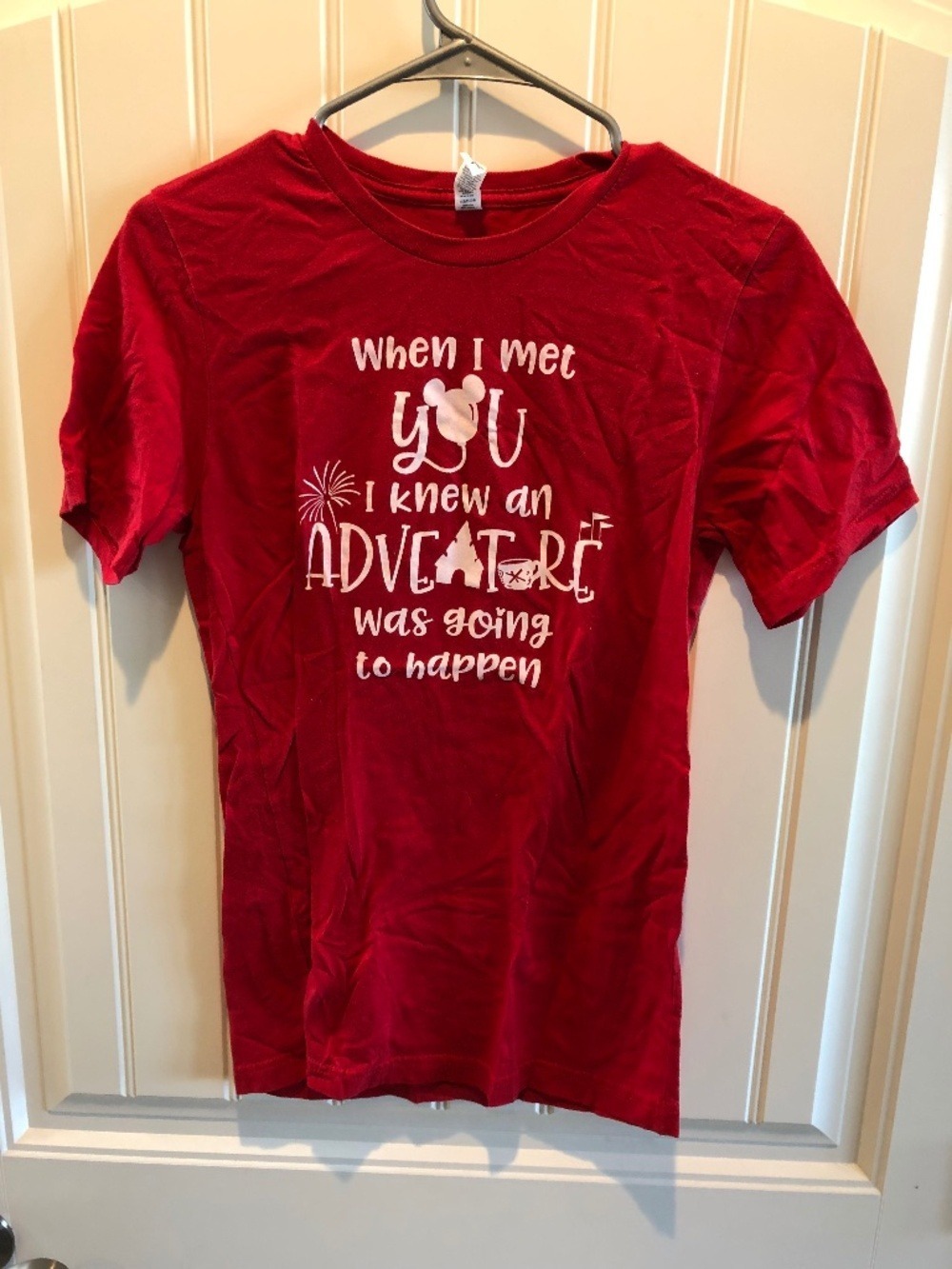 *4 For $25* When I Met You I Knew An Adventure Was Going To Happen Disney Tshirt